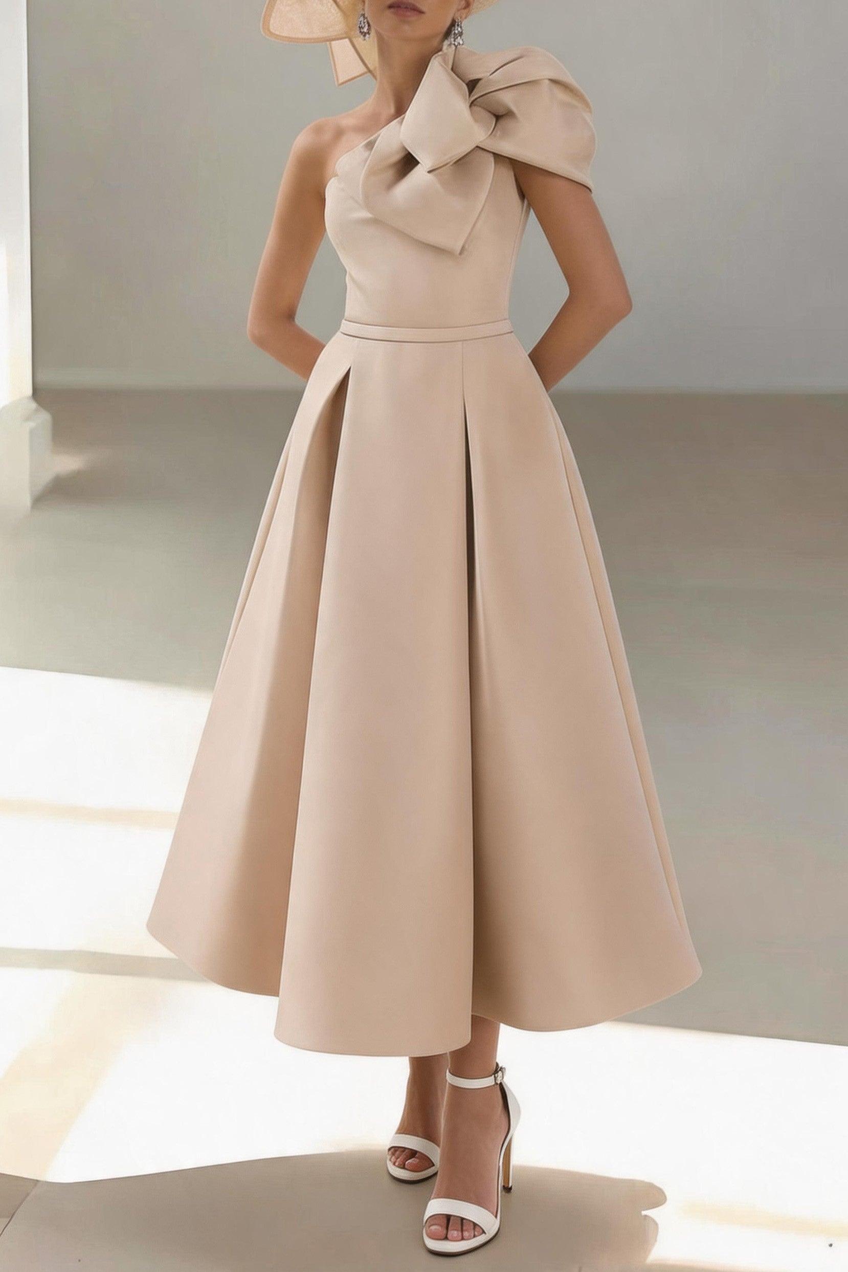 A-Line Ankle Length Satin Mother of the Bride Dress CM0458