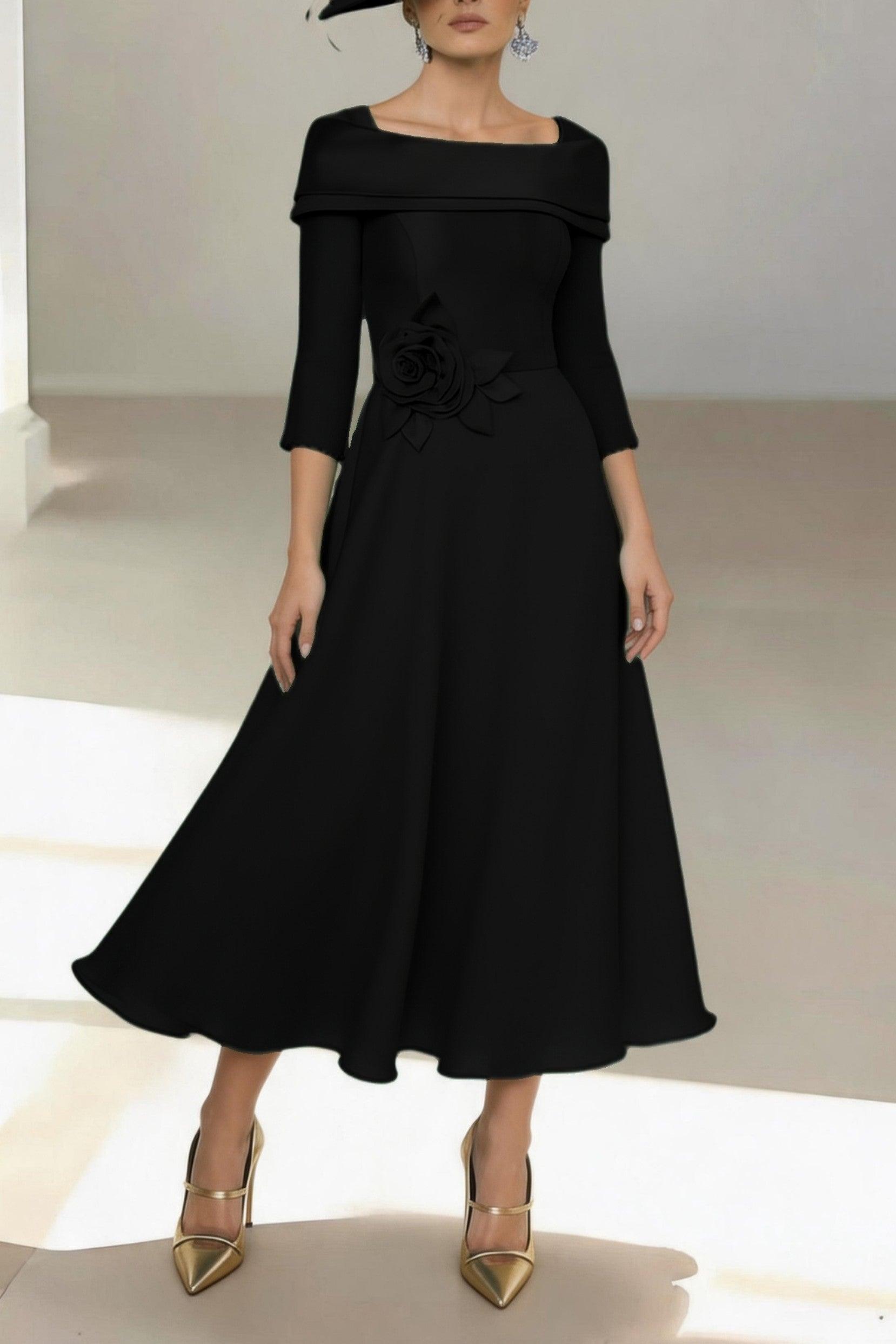 A-Line Ankle Length Satin Mother of the Bride Dress CM0459