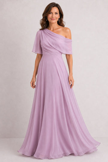 A-Line Floor Length Chiffon Mother of the Bride Dress CM0469