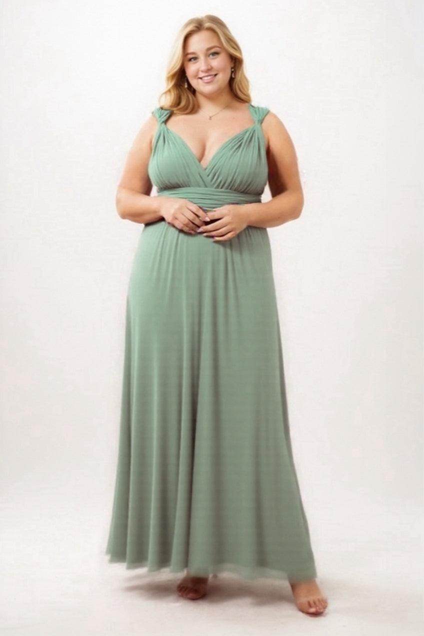 Sheath Floor Length Knitted Bridesmaid Dress COEF16001