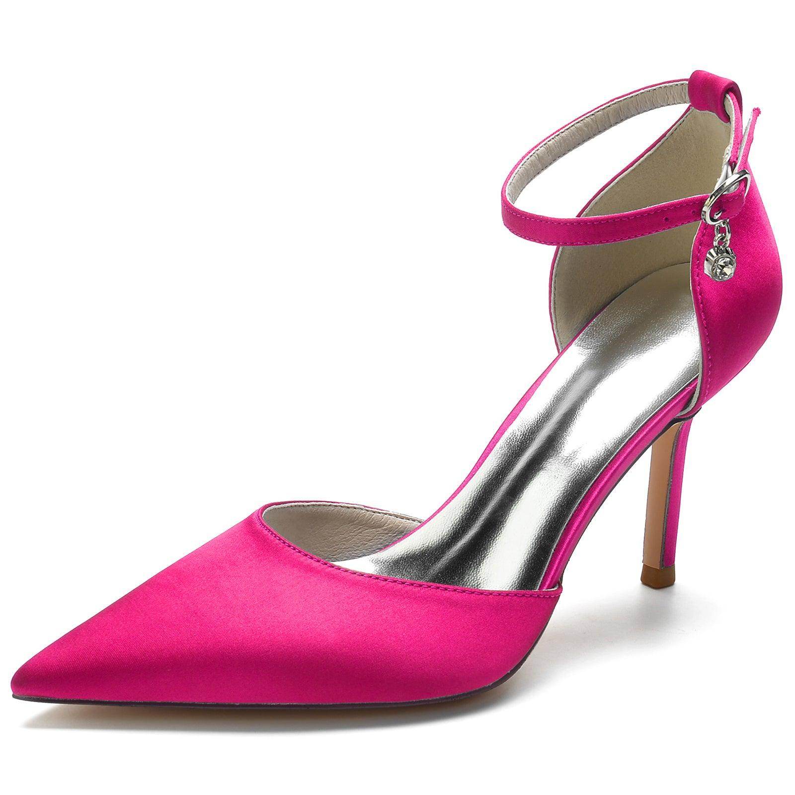 Stiletto Heel 8.5cm Silk-Like Shoes CK0146