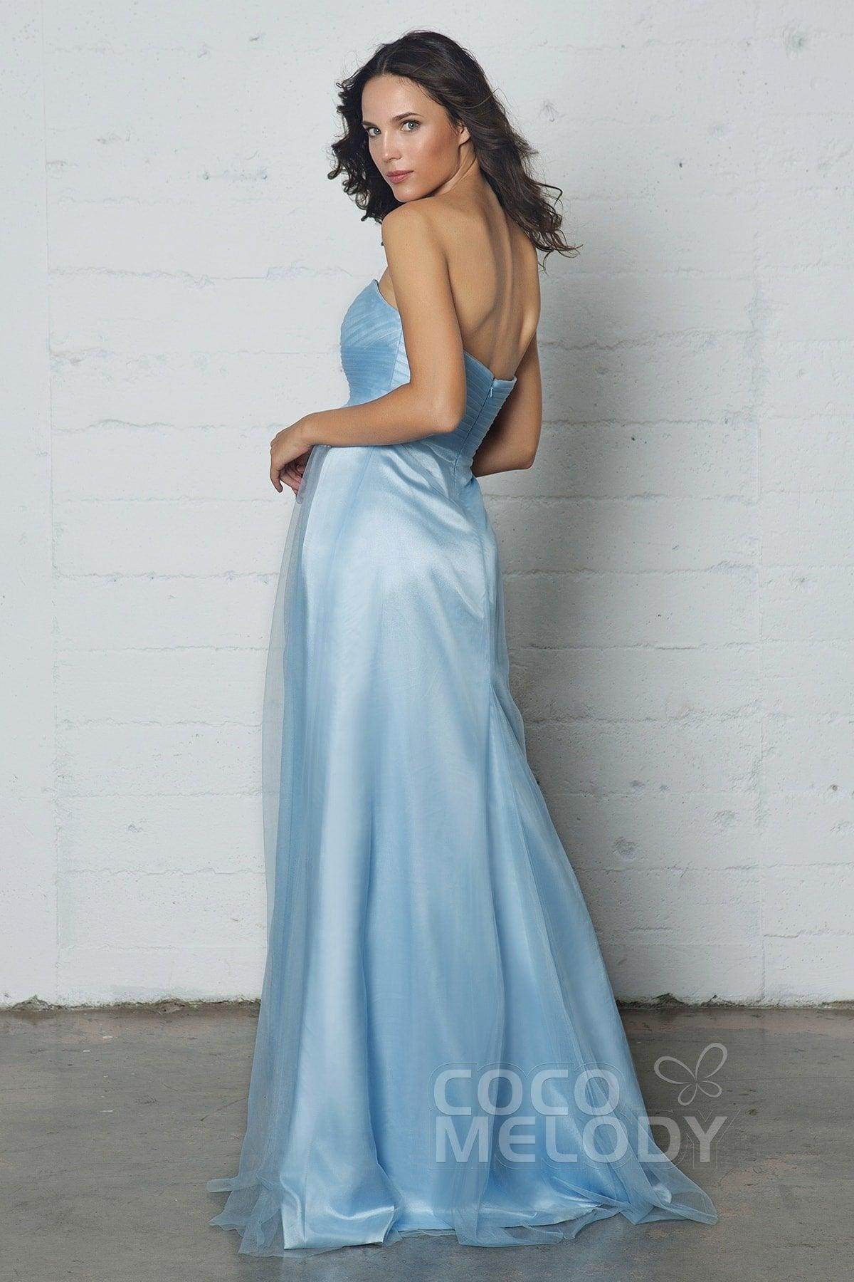 Sheath-Column Floor Length Tulle Dress COZF17016