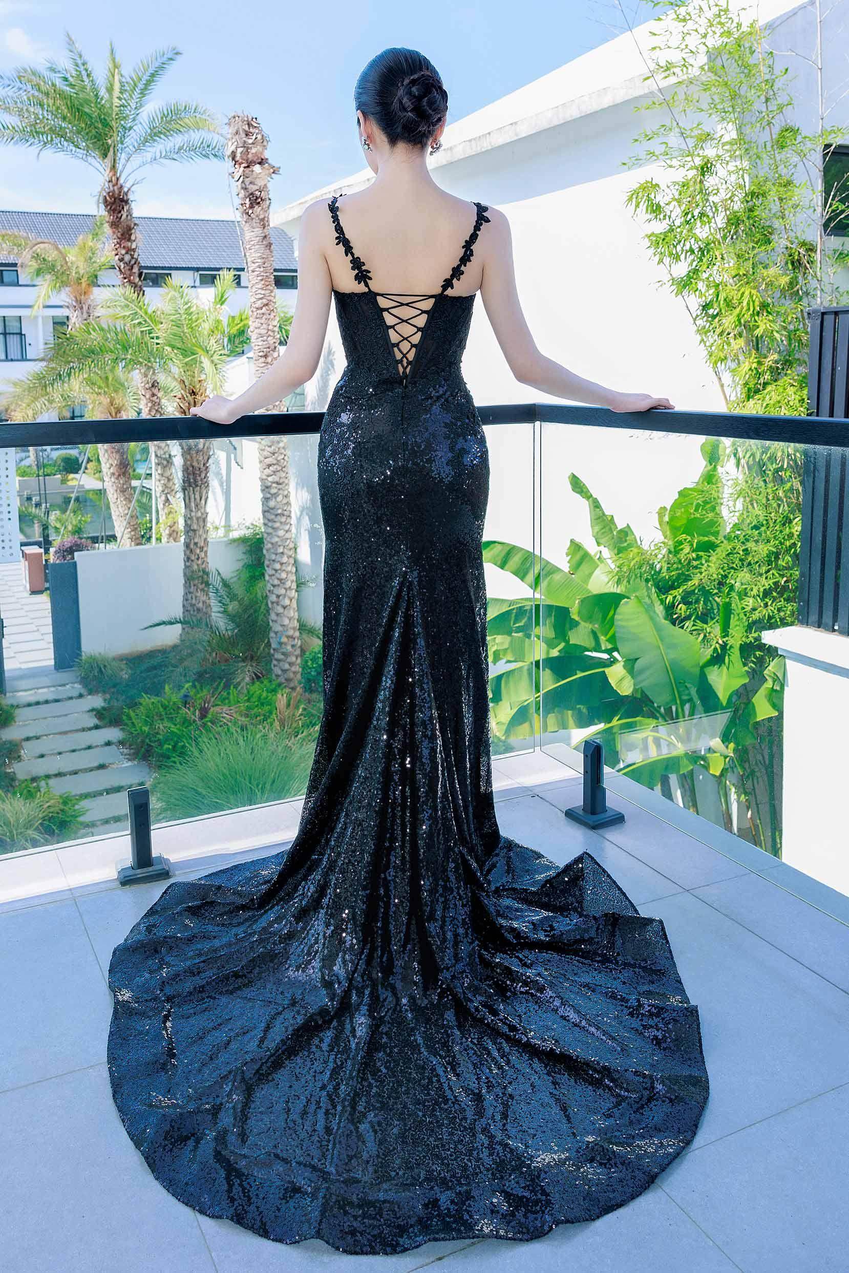 Trumpet-Mermaid Chapel Train Sequined Prom Dress CS0503