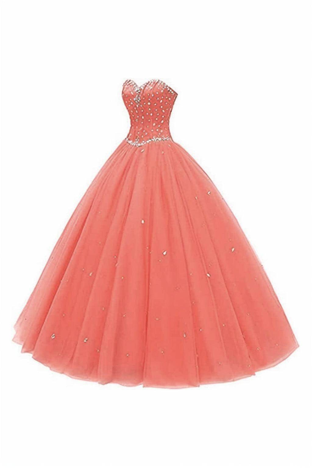 Princess Floor Length Tulle Prom Dress CS0425