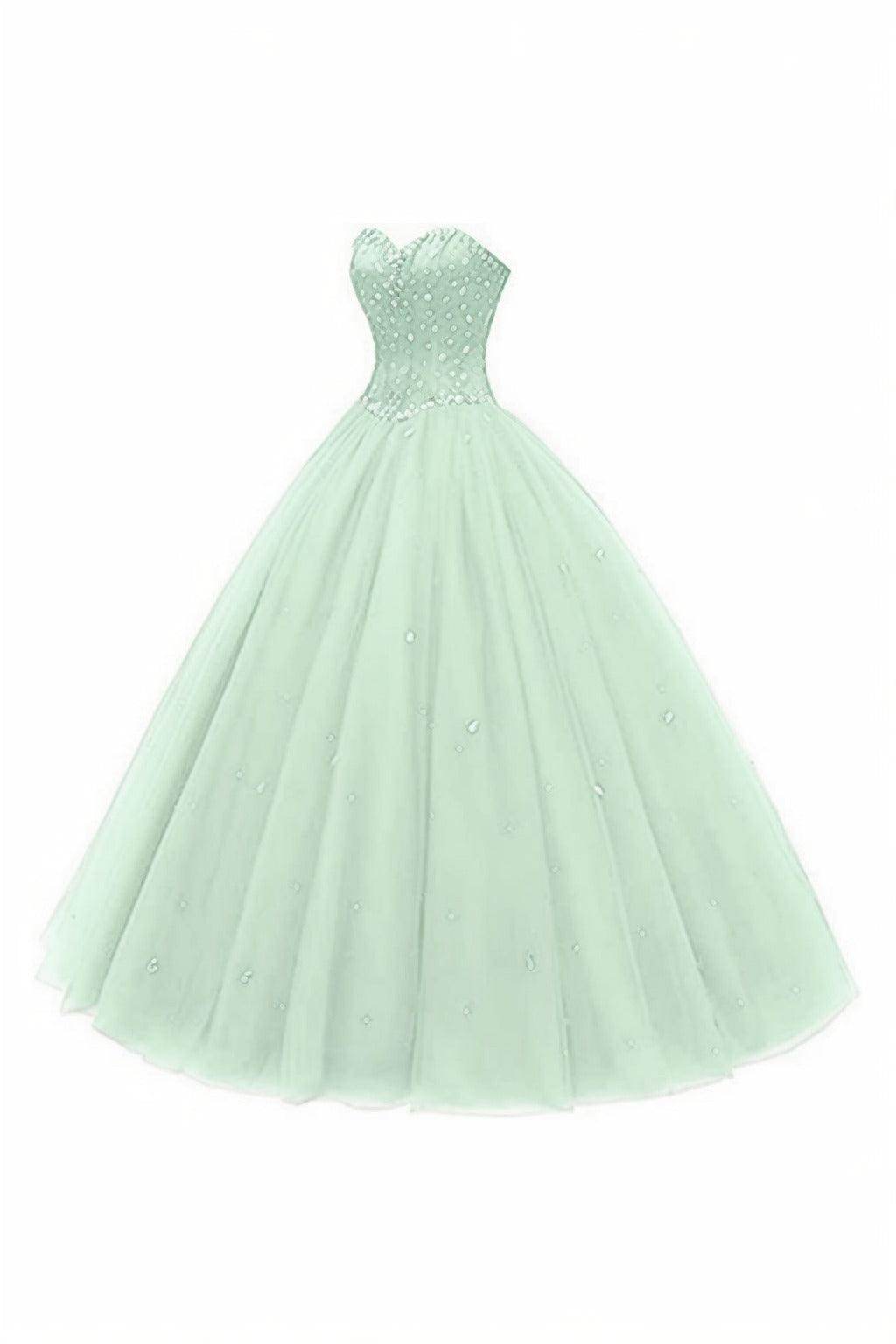 Princess Floor Length Tulle Prom Dress CS0425