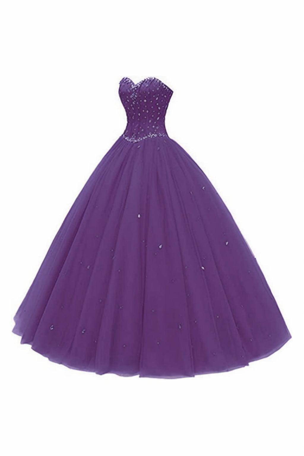 Princess Floor Length Tulle Prom Dress CS0425
