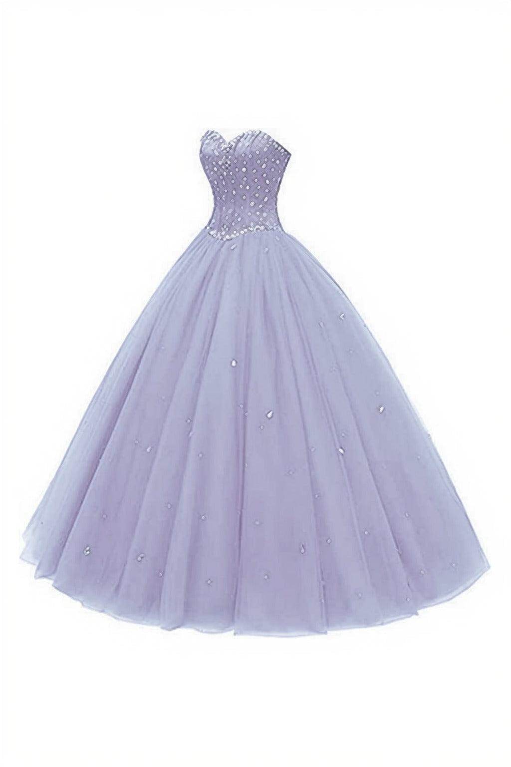 Princess Floor Length Tulle Prom Dress CS0425