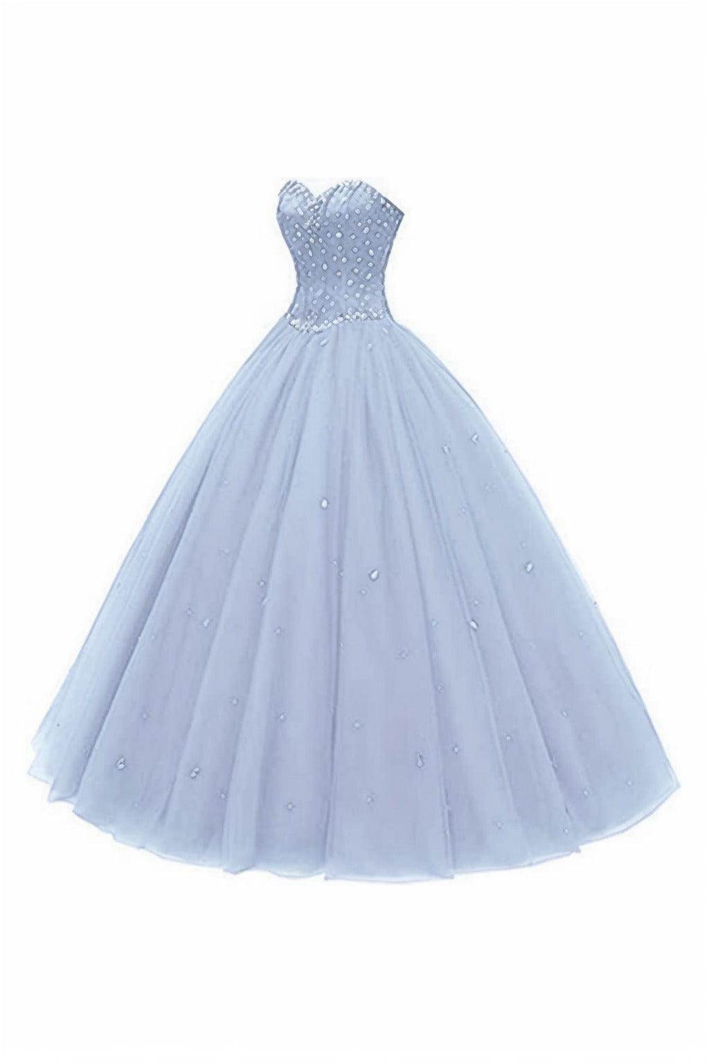 Princess Floor Length Tulle Prom Dress CS0425