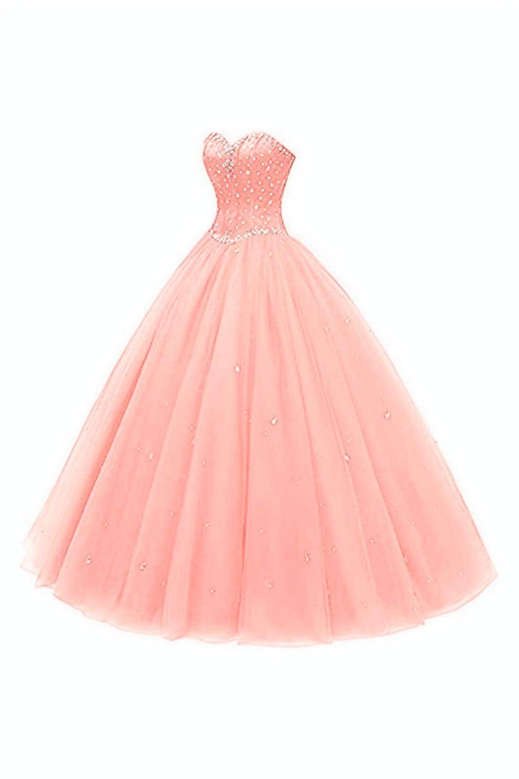 Princess Floor Length Tulle Prom Dress CS0425