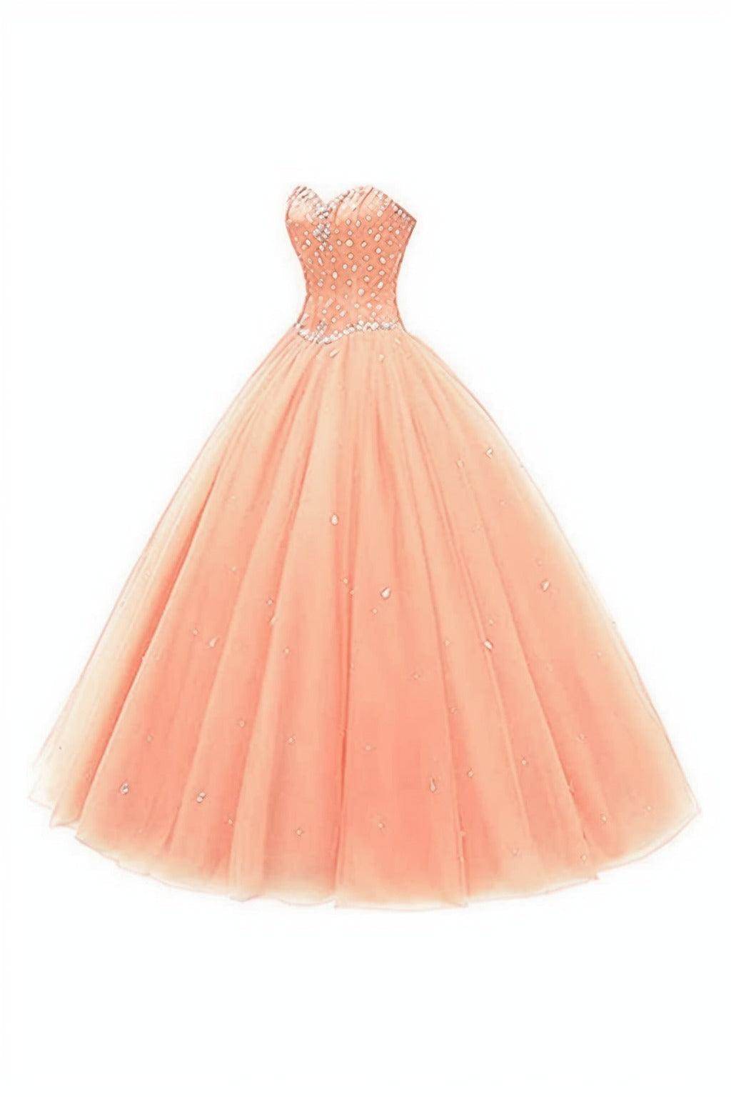 Princess Floor Length Tulle Prom Dress CS0425