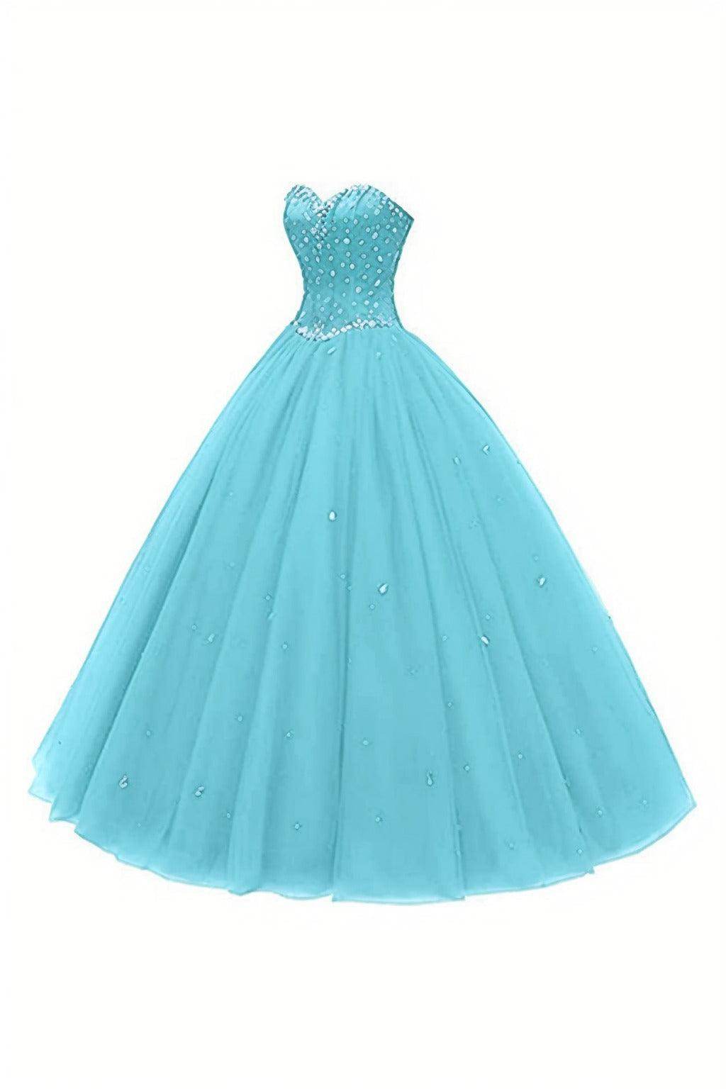 Princess Floor Length Tulle Prom Dress CS0425