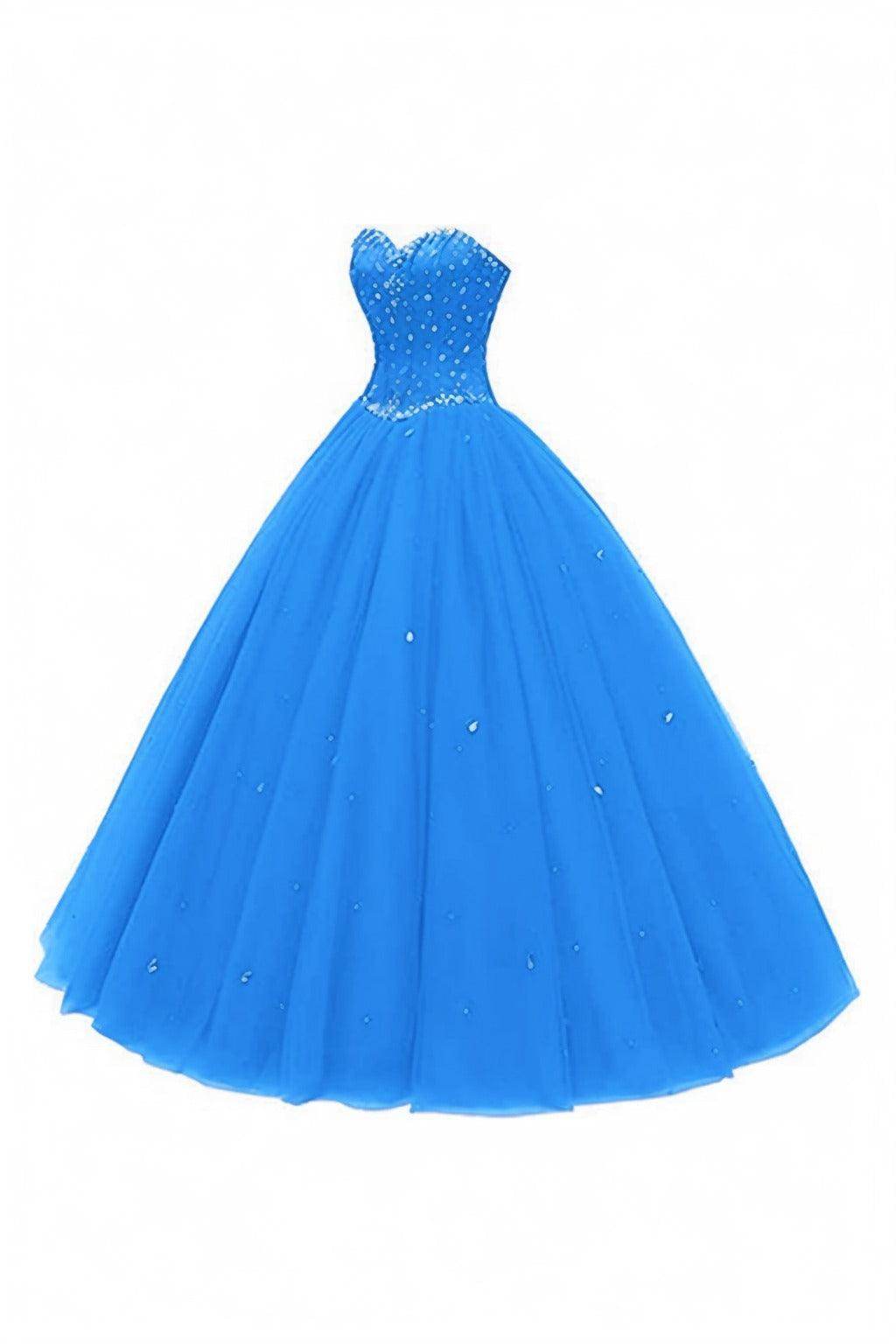 Princess Floor Length Tulle Prom Dress CS0425