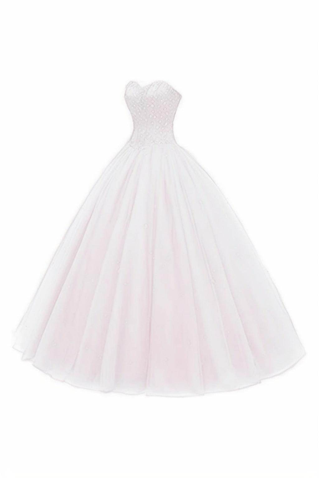 Princess Floor Length Tulle Prom Dress CS0425