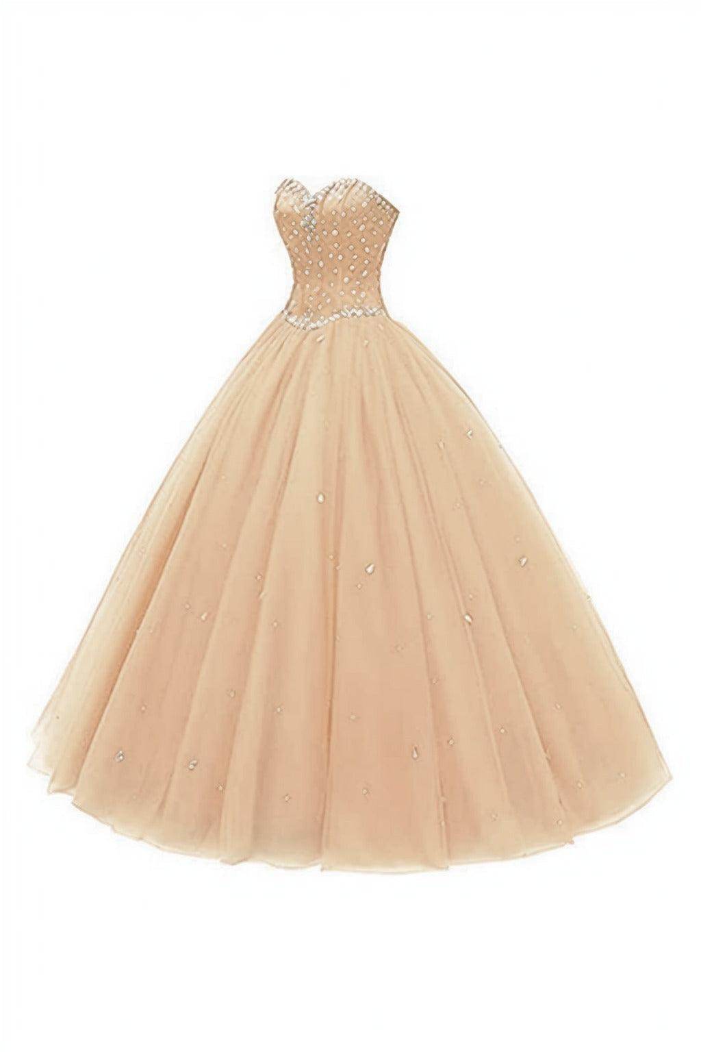 Princess Floor Length Tulle Prom Dress CS0425