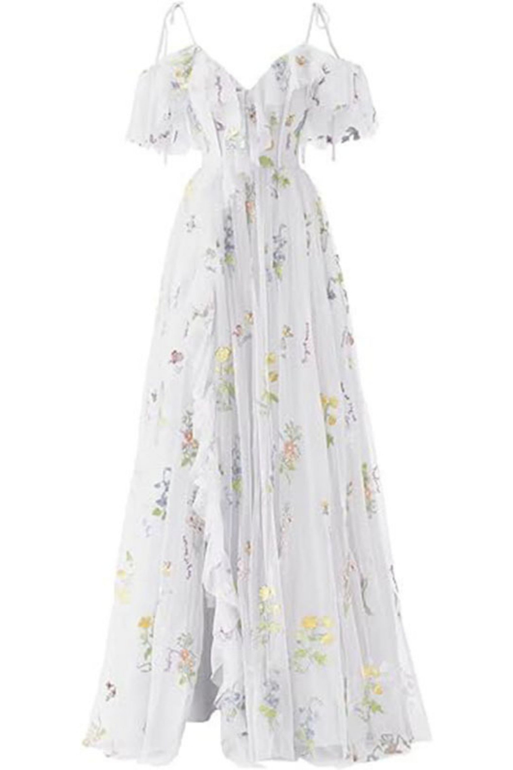 A-Line Floor Length Print Prom Dress CS0441