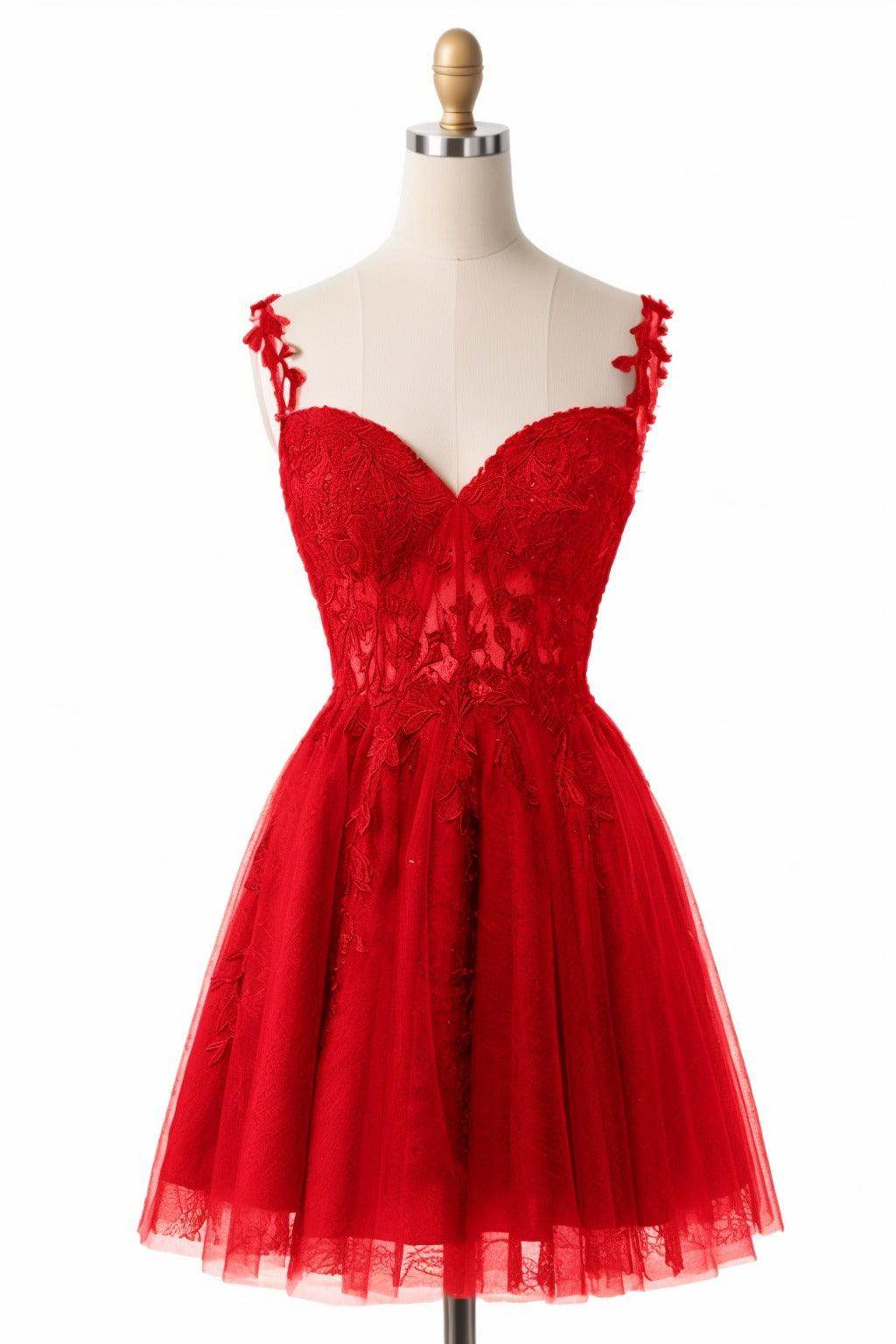A-Line Short-Mini Tulle Homecoming Dresses CS0505