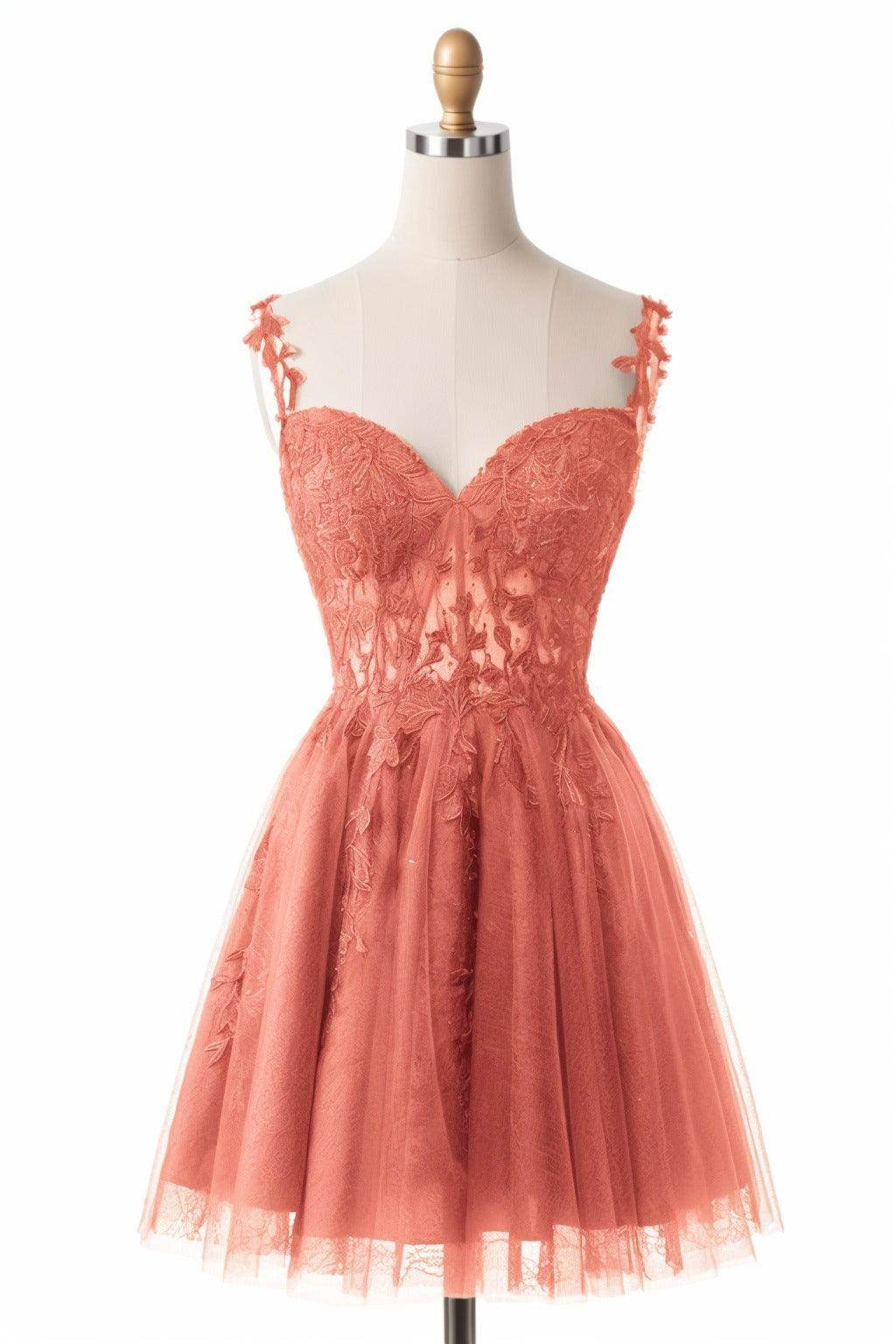 A-Line Short-Mini Tulle Homecoming Dresses CS0505