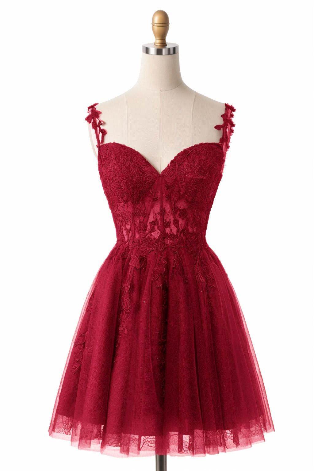 A-Line Short-Mini Tulle Homecoming Dresses CS0505