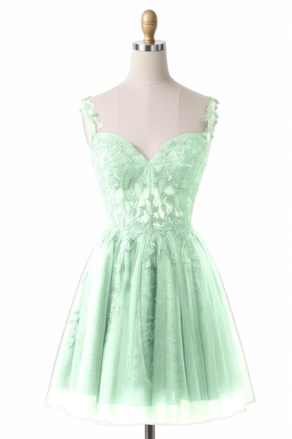 A-Line Short-Mini Tulle Homecoming Dresses CS0505