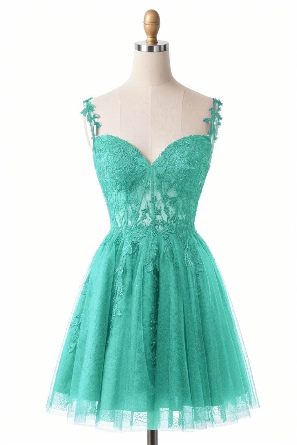 A-Line Short-Mini Tulle Homecoming Dresses CS0505