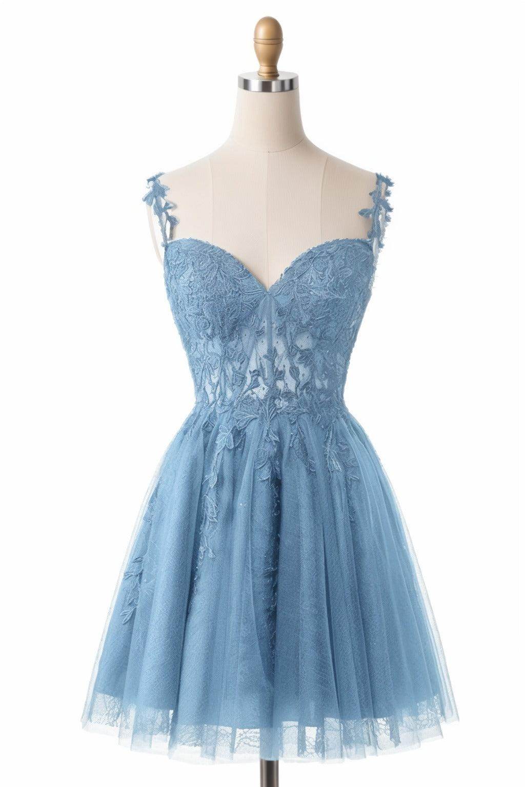 A-Line Short-Mini Tulle Homecoming Dresses CS0505