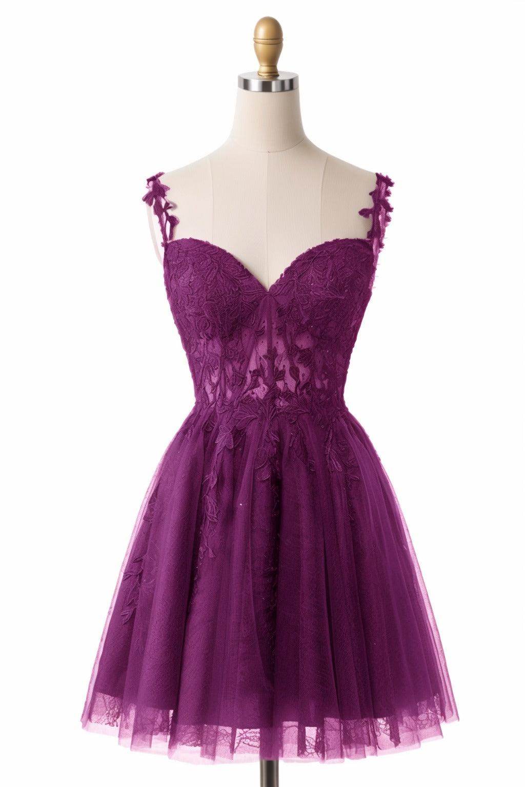 A-Line Short-Mini Tulle Homecoming Dresses CS0505
