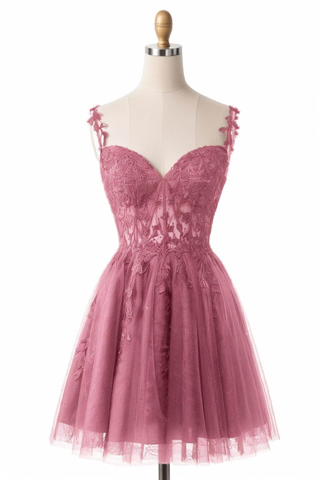 A-Line Short-Mini Tulle Homecoming Dresses CS0505