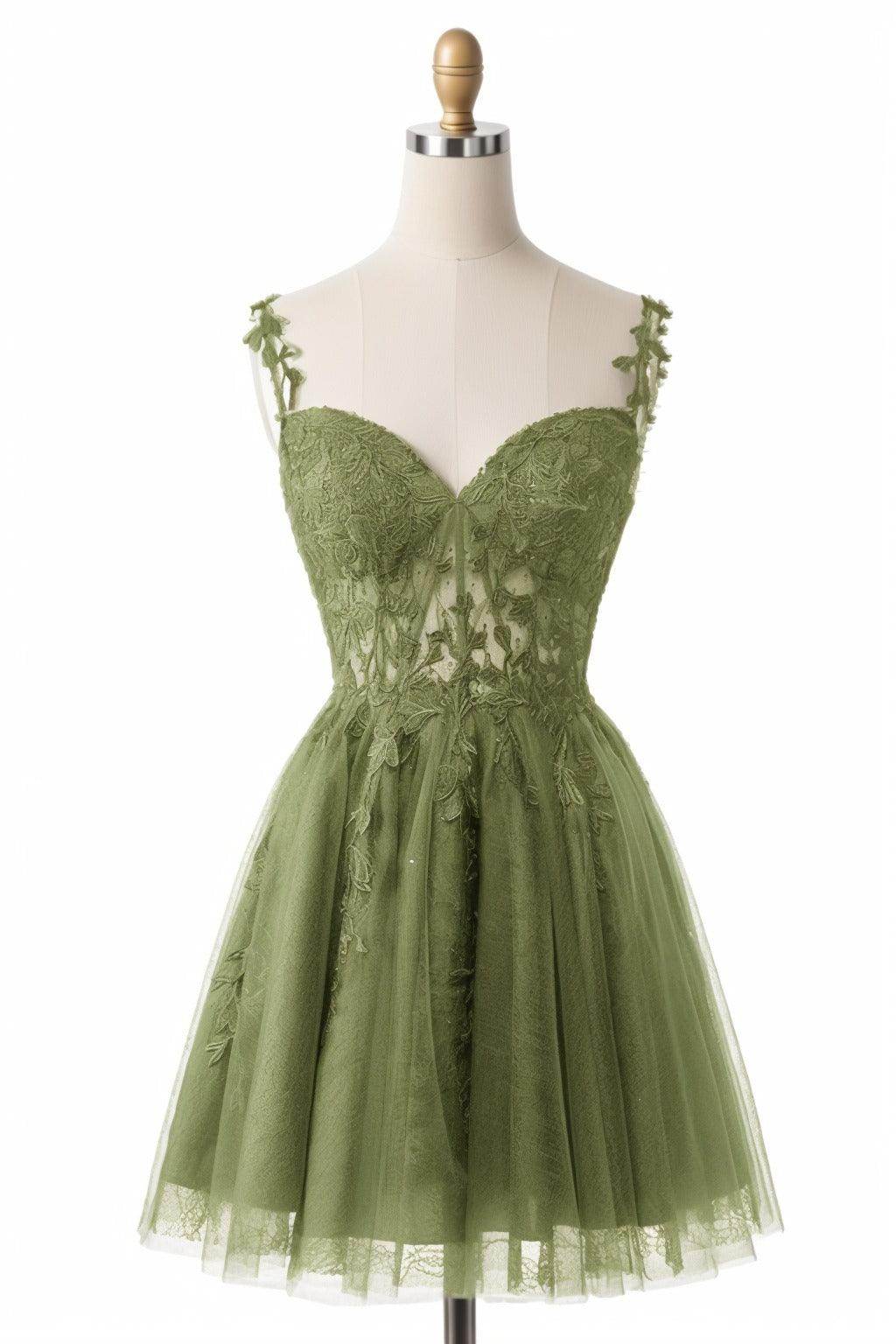 A-Line Short-Mini Tulle Homecoming Dresses CS0505