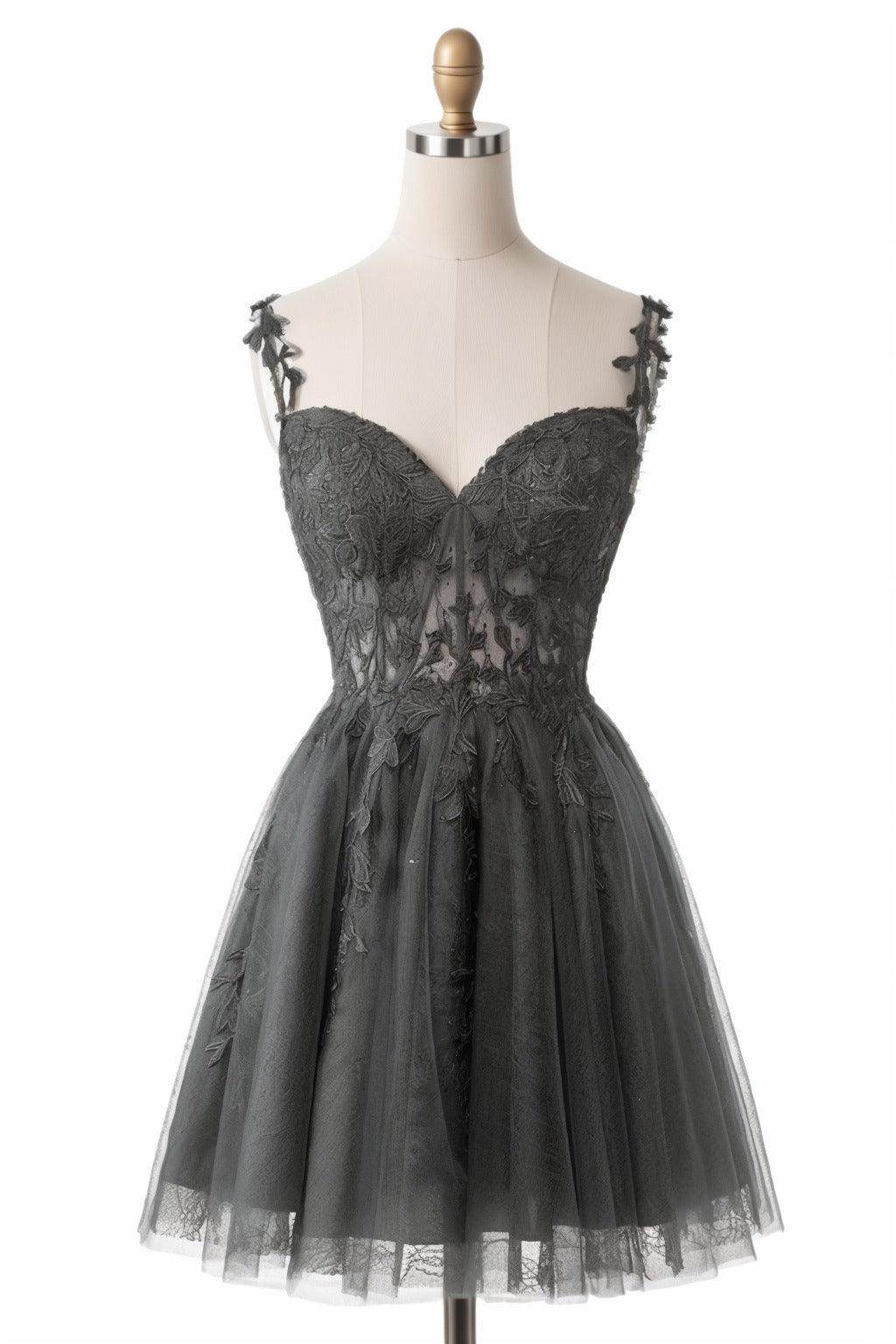 A-Line Short-Mini Tulle Homecoming Dresses CS0505