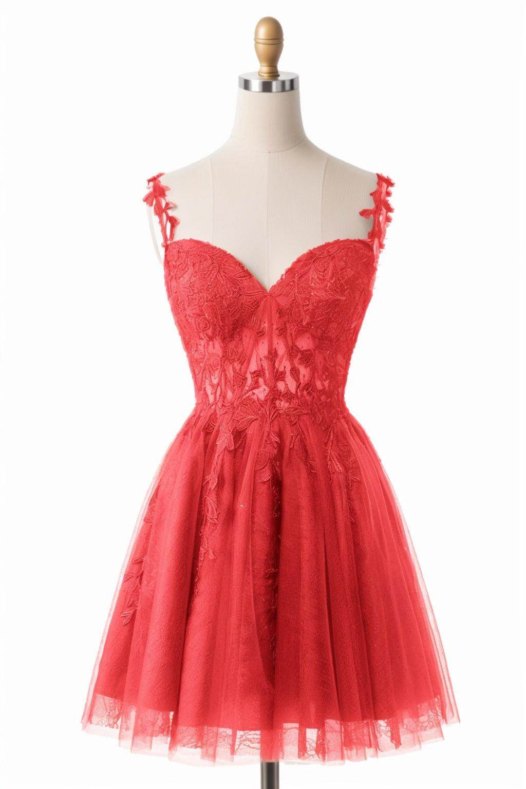 A-Line Short-Mini Tulle Homecoming Dresses CS0505