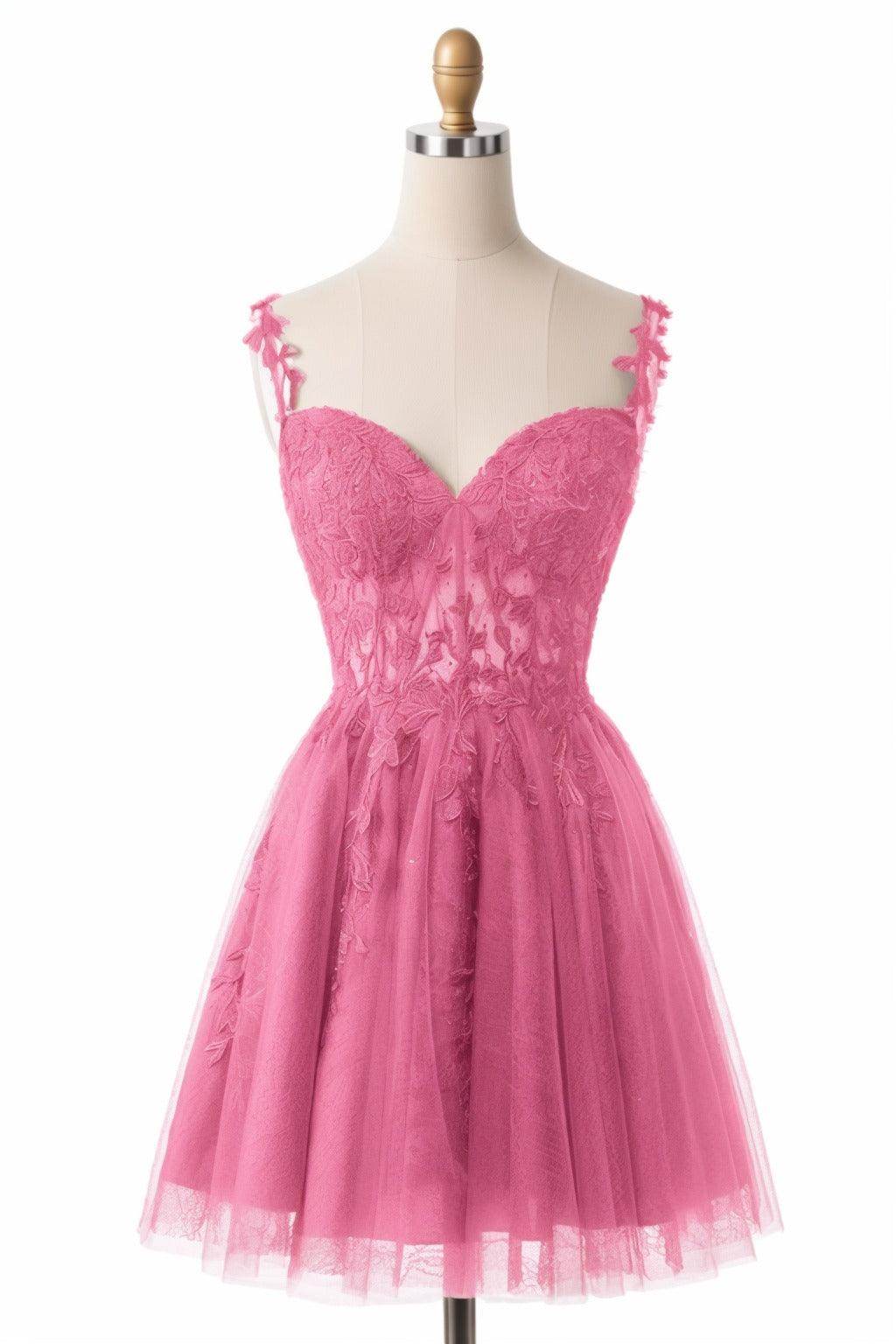 A-Line Short-Mini Tulle Homecoming Dresses CS0505