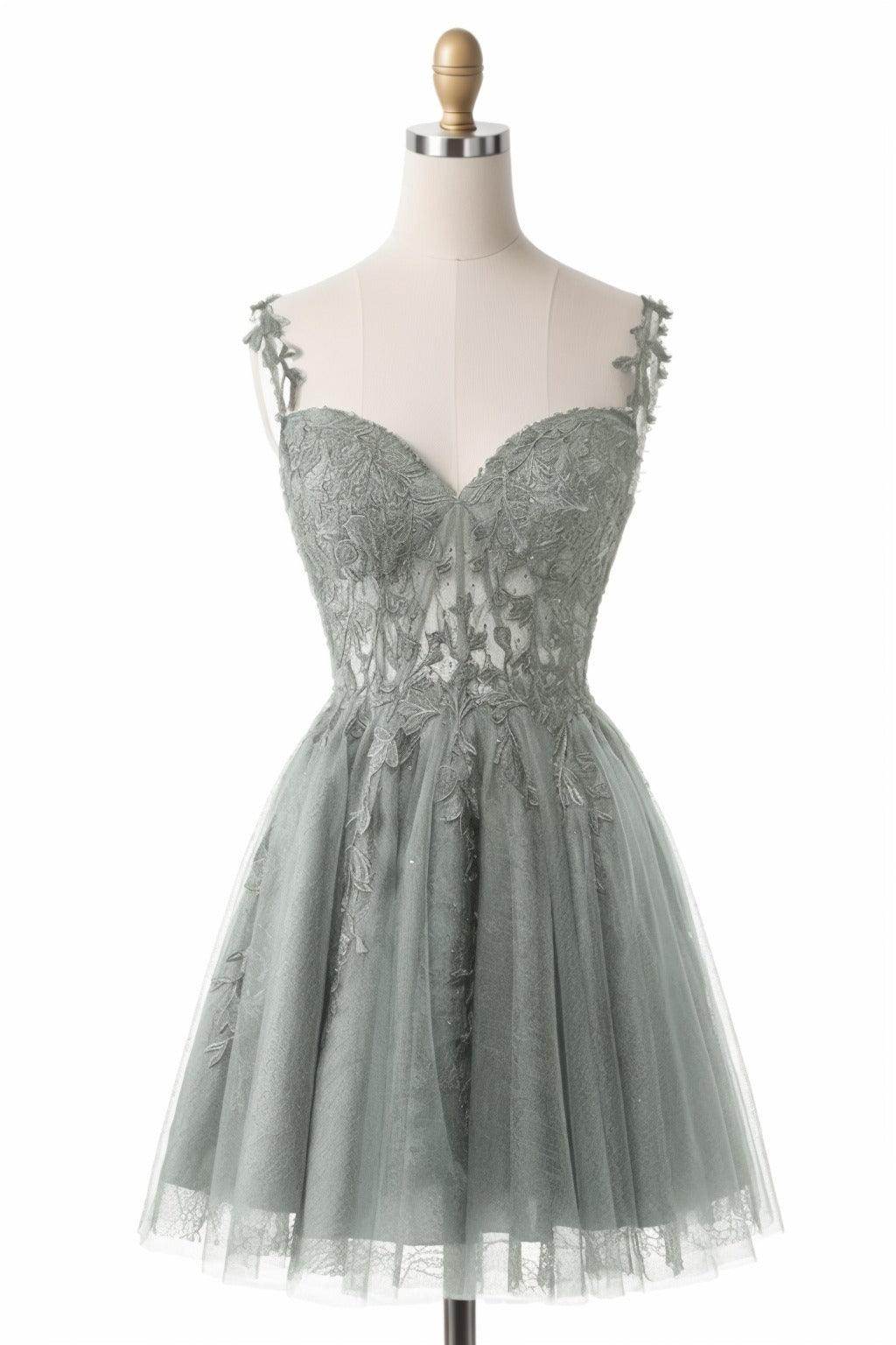 A-Line Short-Mini Tulle Homecoming Dresses CS0505