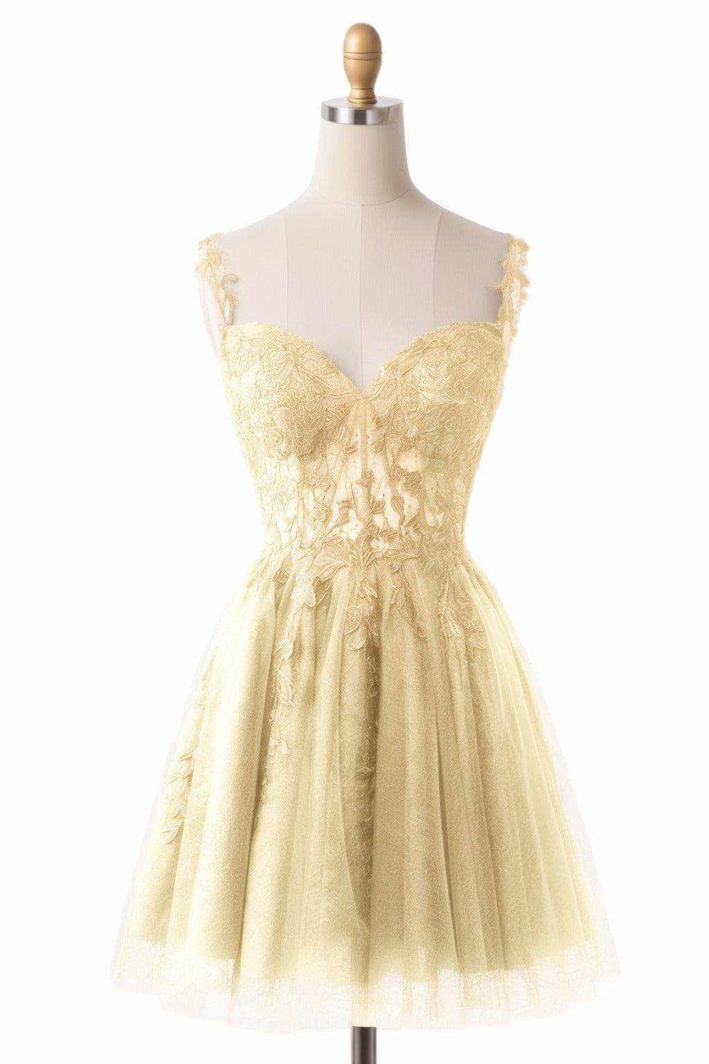 A-Line Short-Mini Tulle Homecoming Dresses CS0505