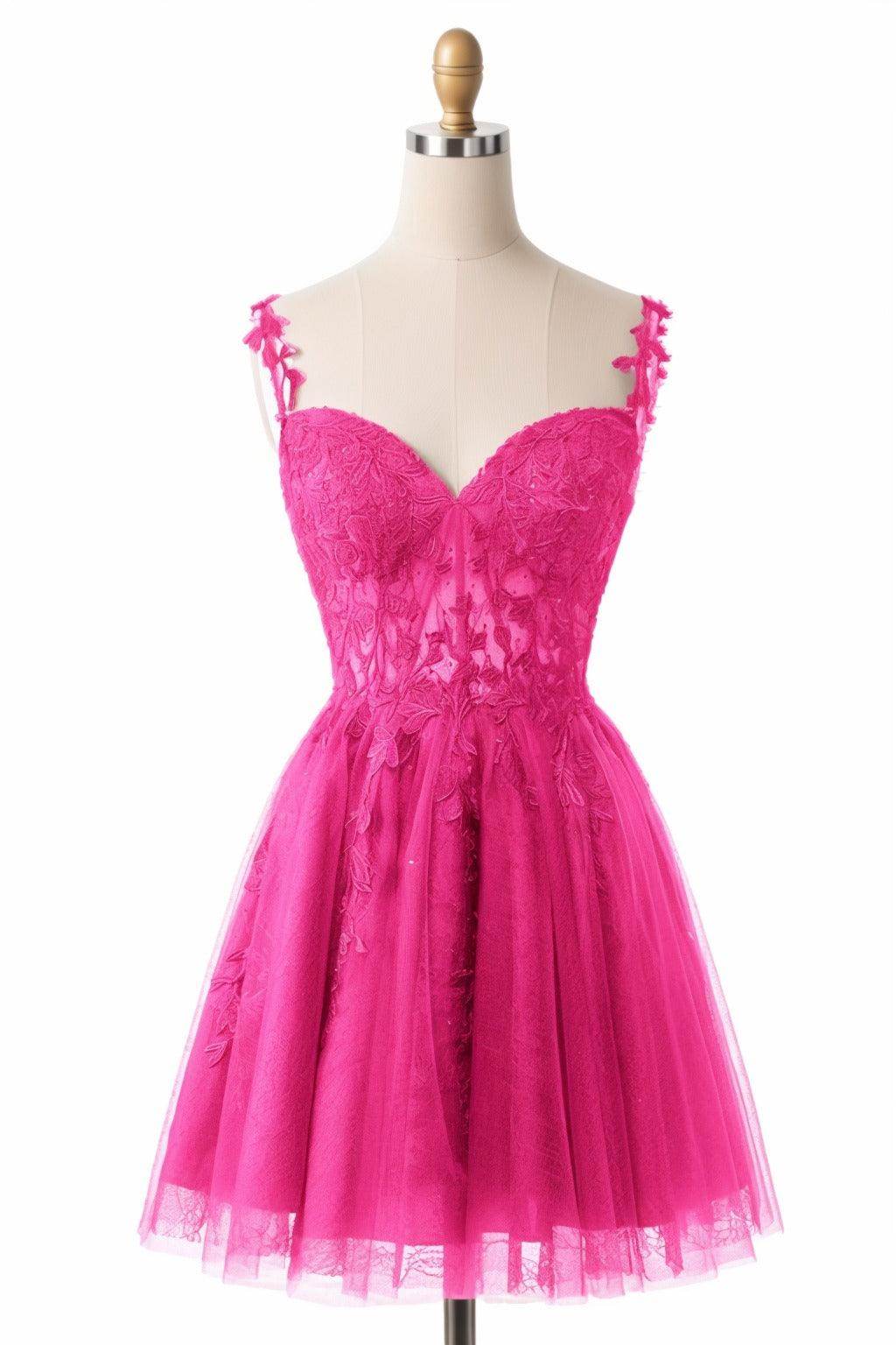 A-Line Short-Mini Tulle Homecoming Dresses CS0505