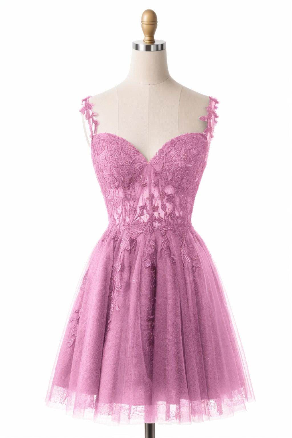 A-Line Short-Mini Tulle Homecoming Dresses CS0505