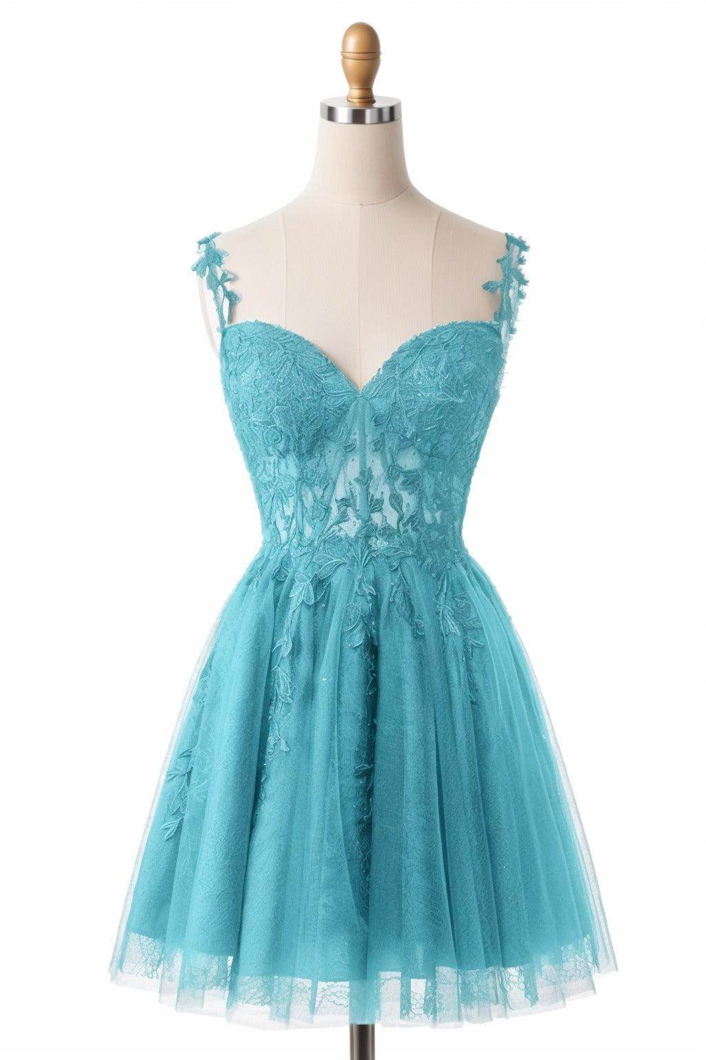 A-Line Short-Mini Tulle Homecoming Dresses CS0505