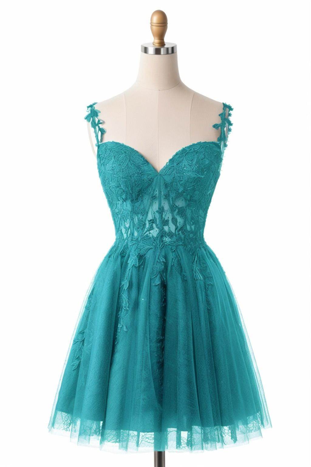 A-Line Short-Mini Tulle Homecoming Dresses CS0505