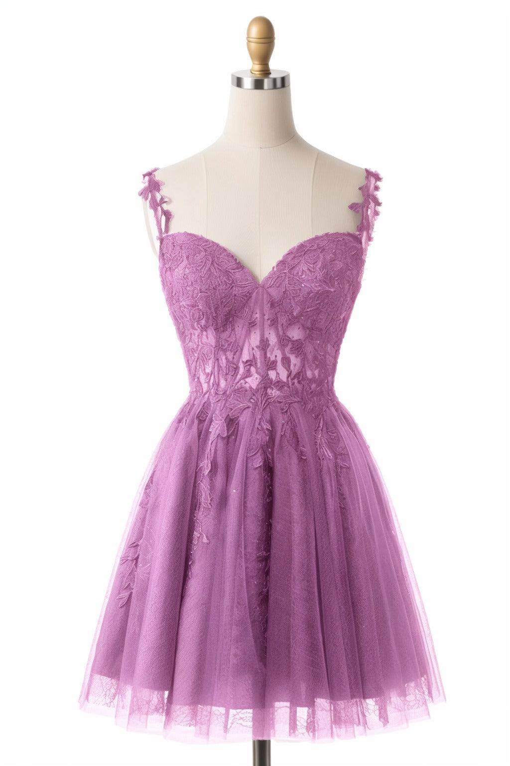A-Line Short-Mini Tulle Homecoming Dresses CS0505