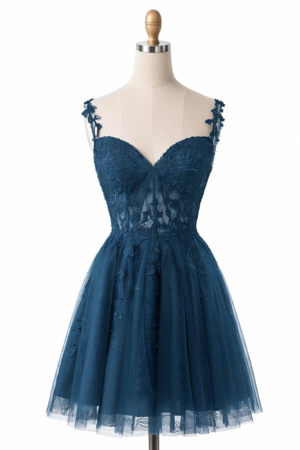 A-Line Short-Mini Tulle Homecoming Dresses CS0505