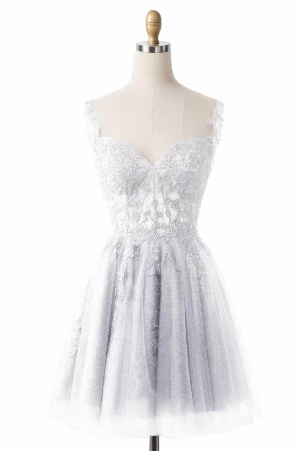 A-Line Short-Mini Tulle Homecoming Dresses CS0505