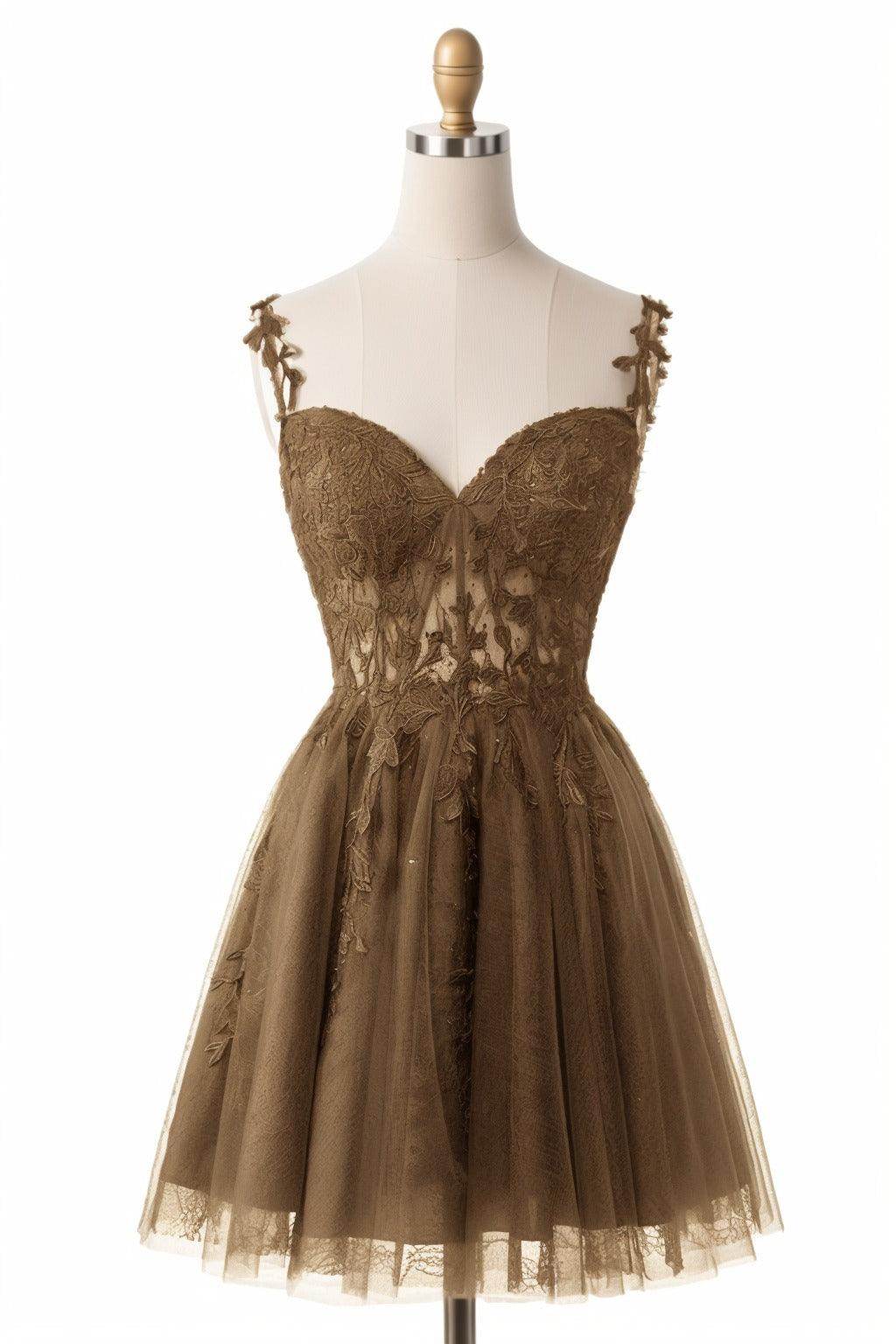 A-Line Short-Mini Tulle Homecoming Dresses CS0505