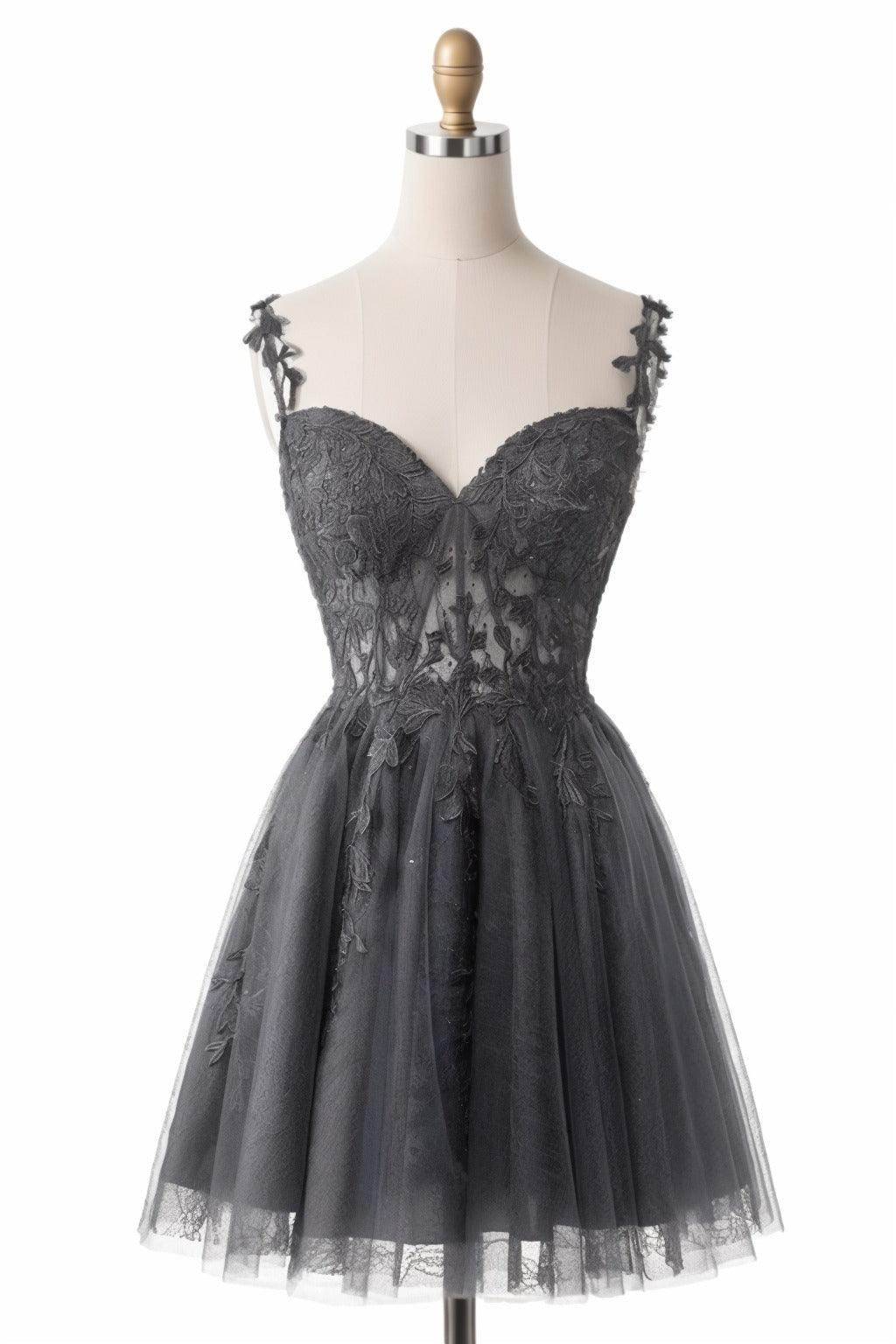 A-Line Short-Mini Tulle Homecoming Dresses CS0505