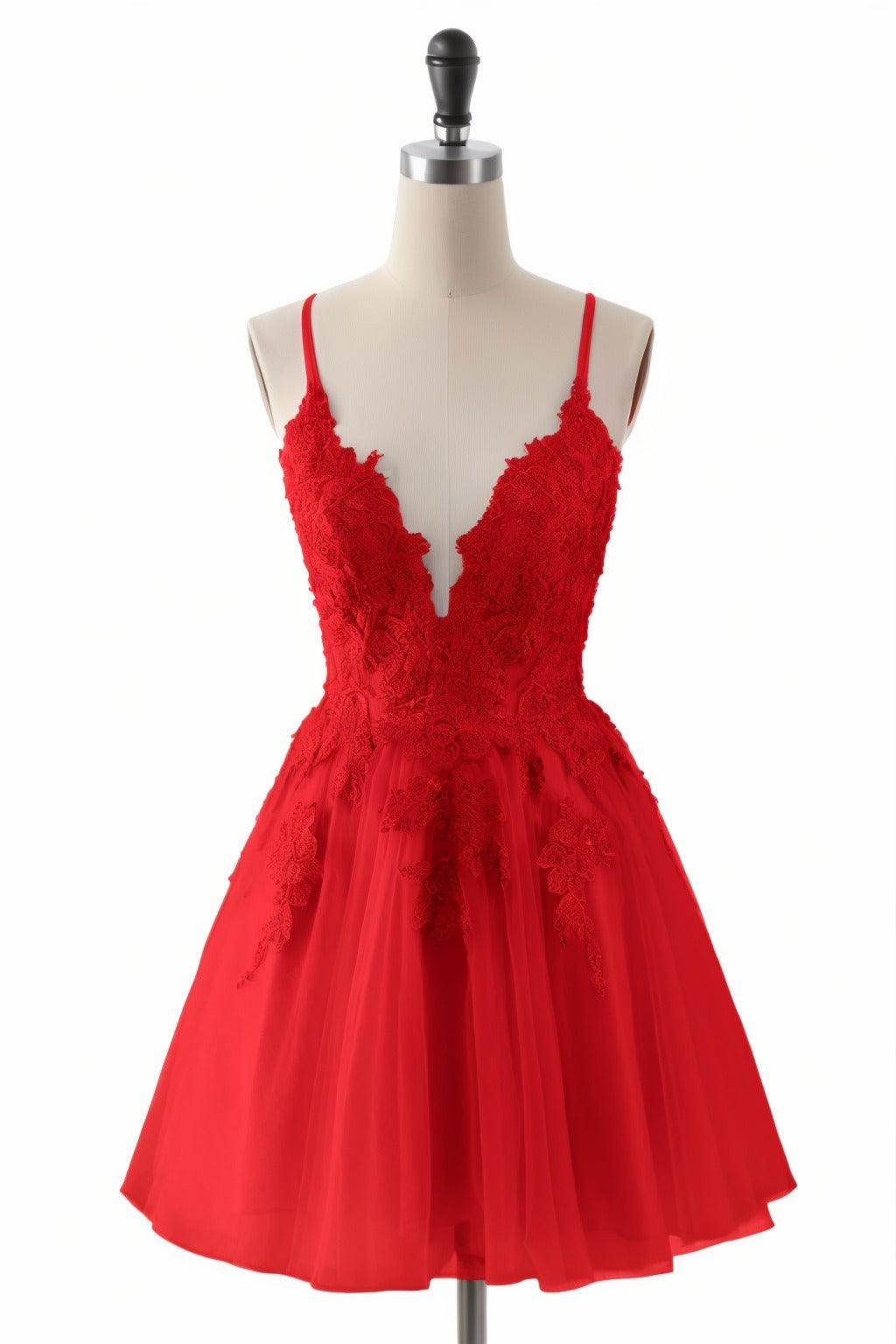 A-Line Short-Mini Tulle Homecoming Dresses CS0506