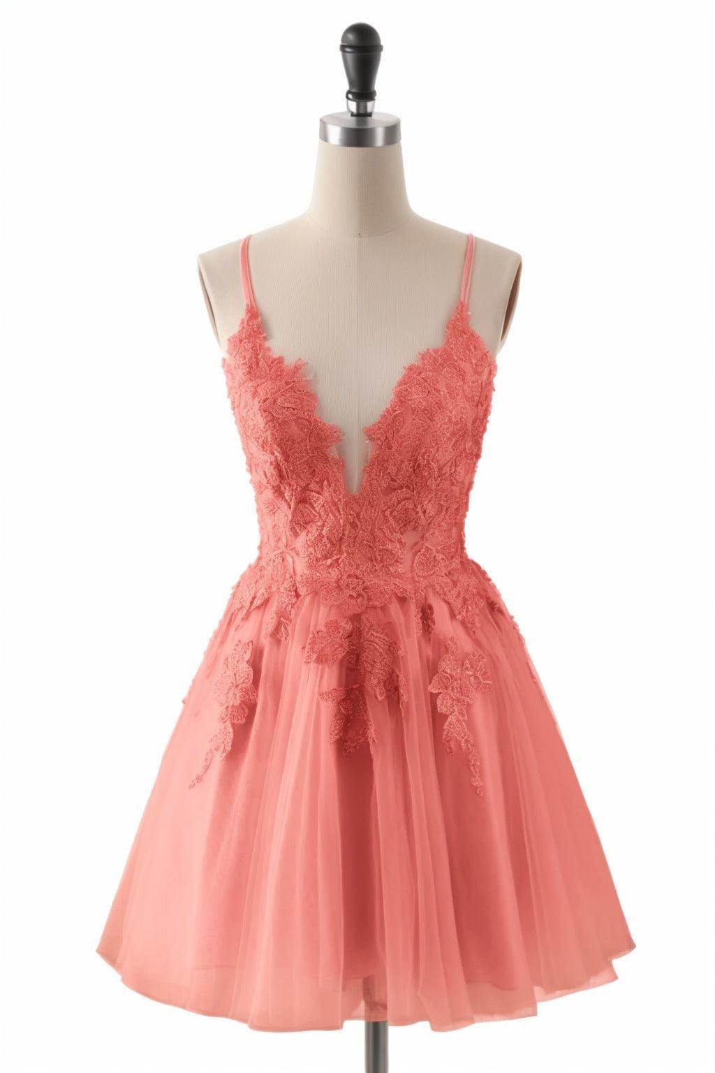 A-Line Short-Mini Tulle Homecoming Dresses CS0506