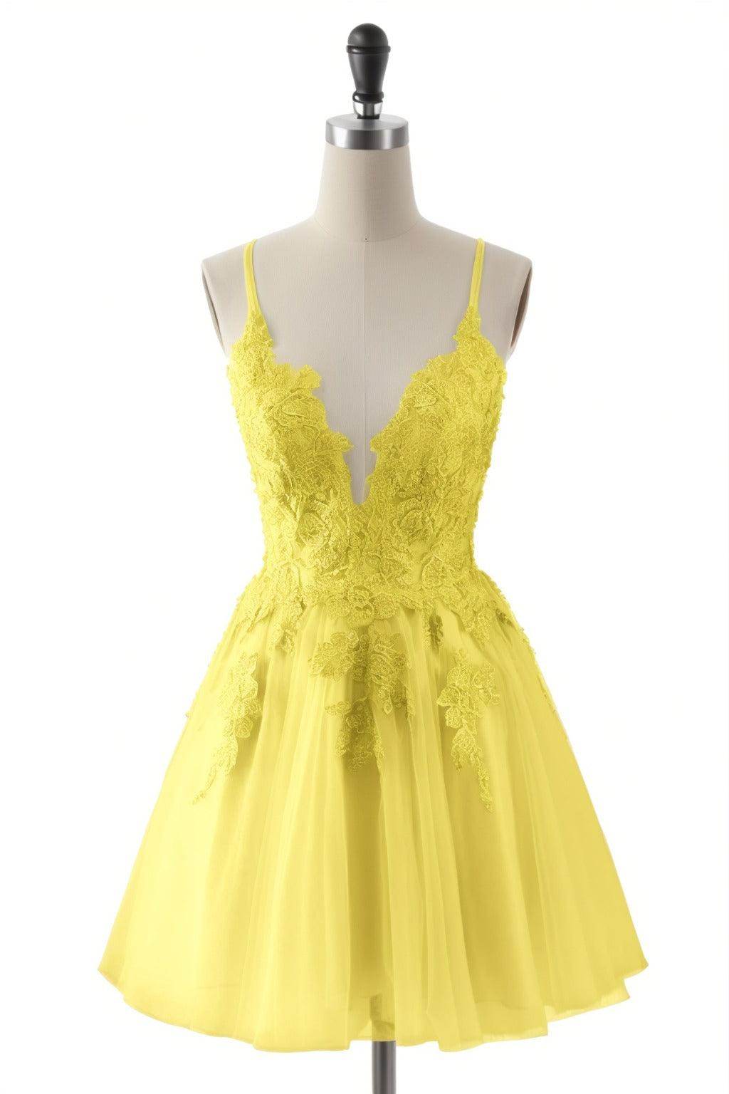 A-Line Short-Mini Tulle Homecoming Dresses CS0506