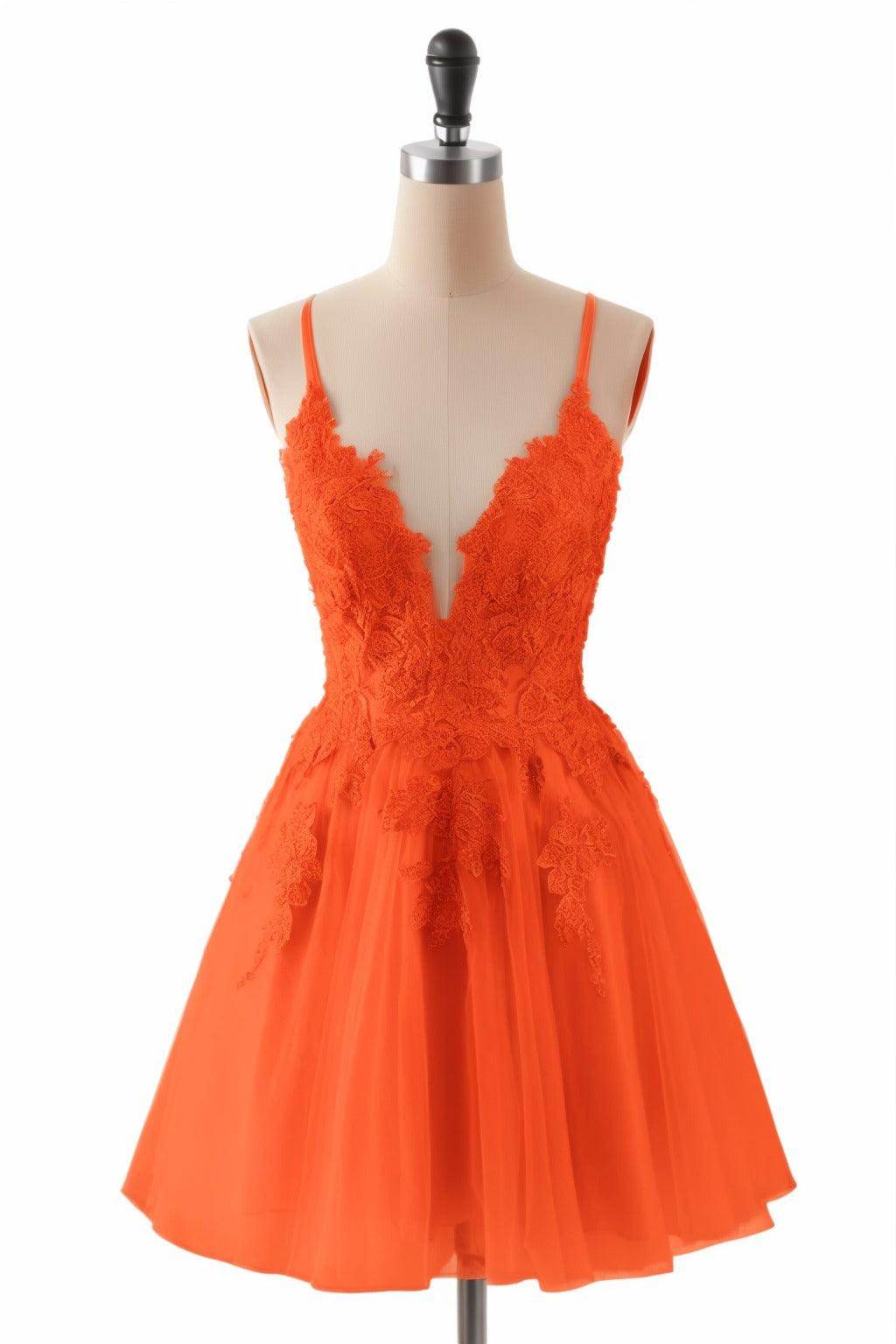 A-Line Short-Mini Tulle Homecoming Dresses CS0506