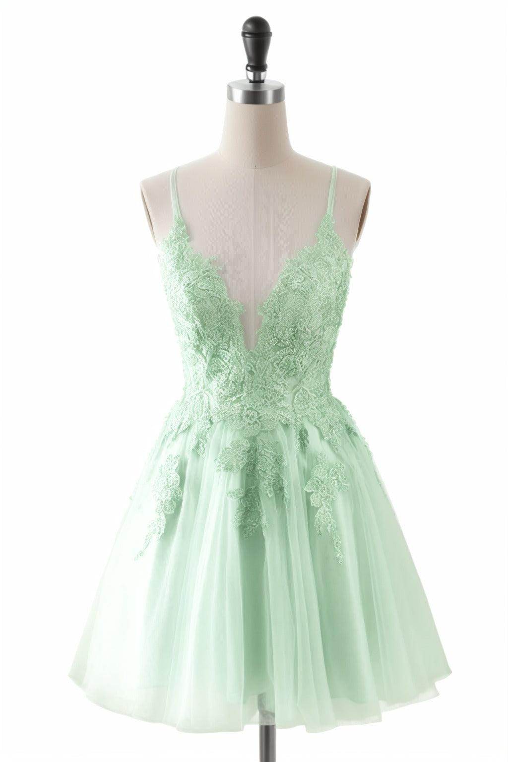 A-Line Short-Mini Tulle Homecoming Dresses CS0506