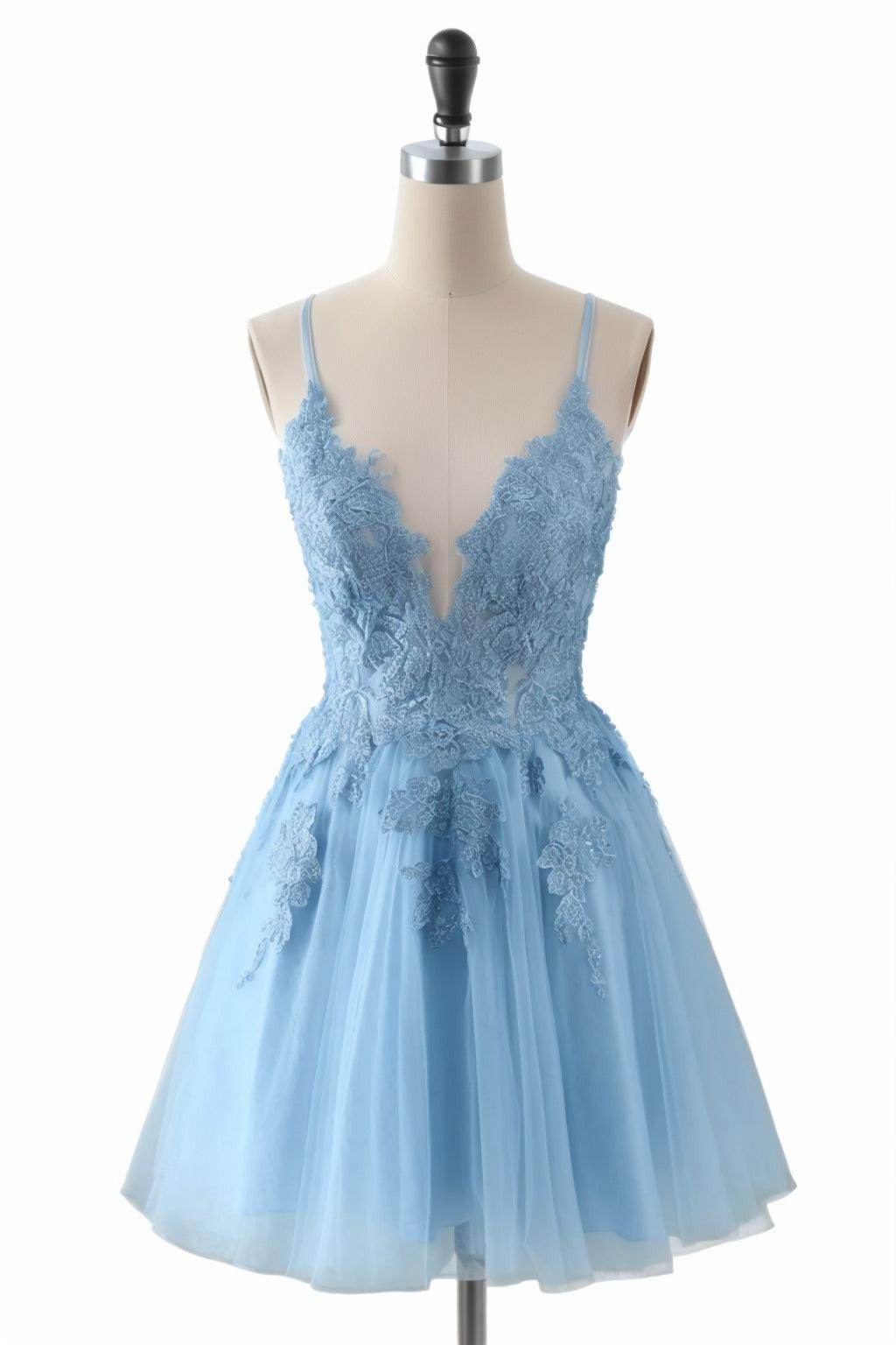 A-Line Short-Mini Tulle Homecoming Dresses CS0506