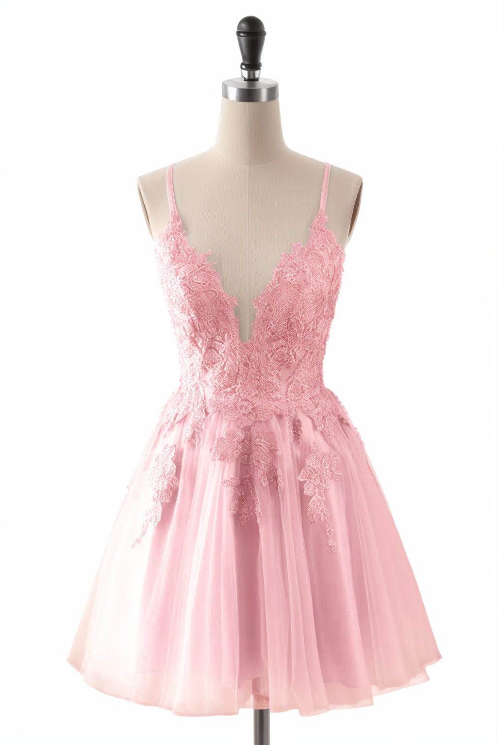 A-Line Short-Mini Tulle Homecoming Dresses CS0506