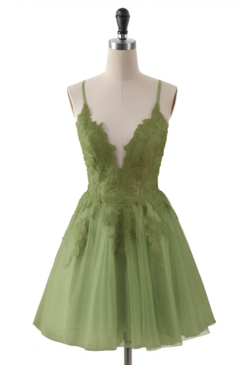 A-Line Short-Mini Tulle Homecoming Dresses CS0506
